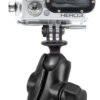 RAM® Drill-Down Double Ball Mount with Universal Action Camera Adapter