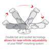 RAM® EZ-Roll'r™ Drill-Down Mount for Garmin Approach and Dakota 10 & 20 - Bild 3