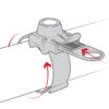 RAM® Finger-Grip™ Universal Holder with RAM® EZ-Strap™ Rail Mount - Bild 3